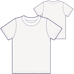 Fashion sewing patterns for T-Shirt base 8007